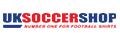 Logo of Shop and save 15% on all your favourite football gear. Use the UKSoccerShop voucher code at checkout for your discount
